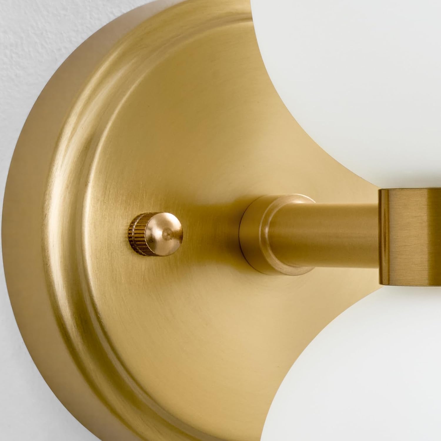 Gold Milk Glass Wall Sconces 2pc