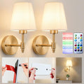 Wireless RGB Rechargeable Wall Sconces 2 Pack