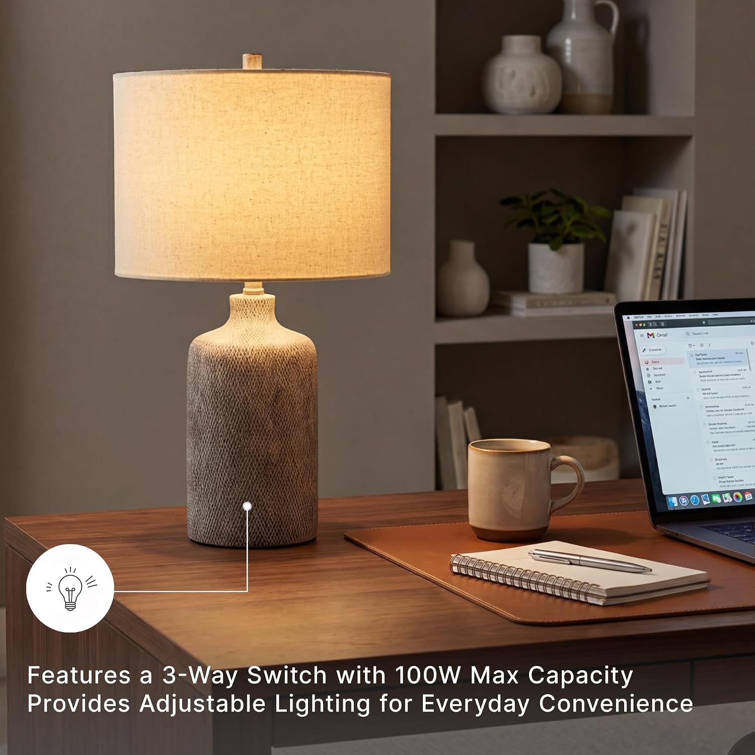 Ashley Linus Stone Ceramic Lamp