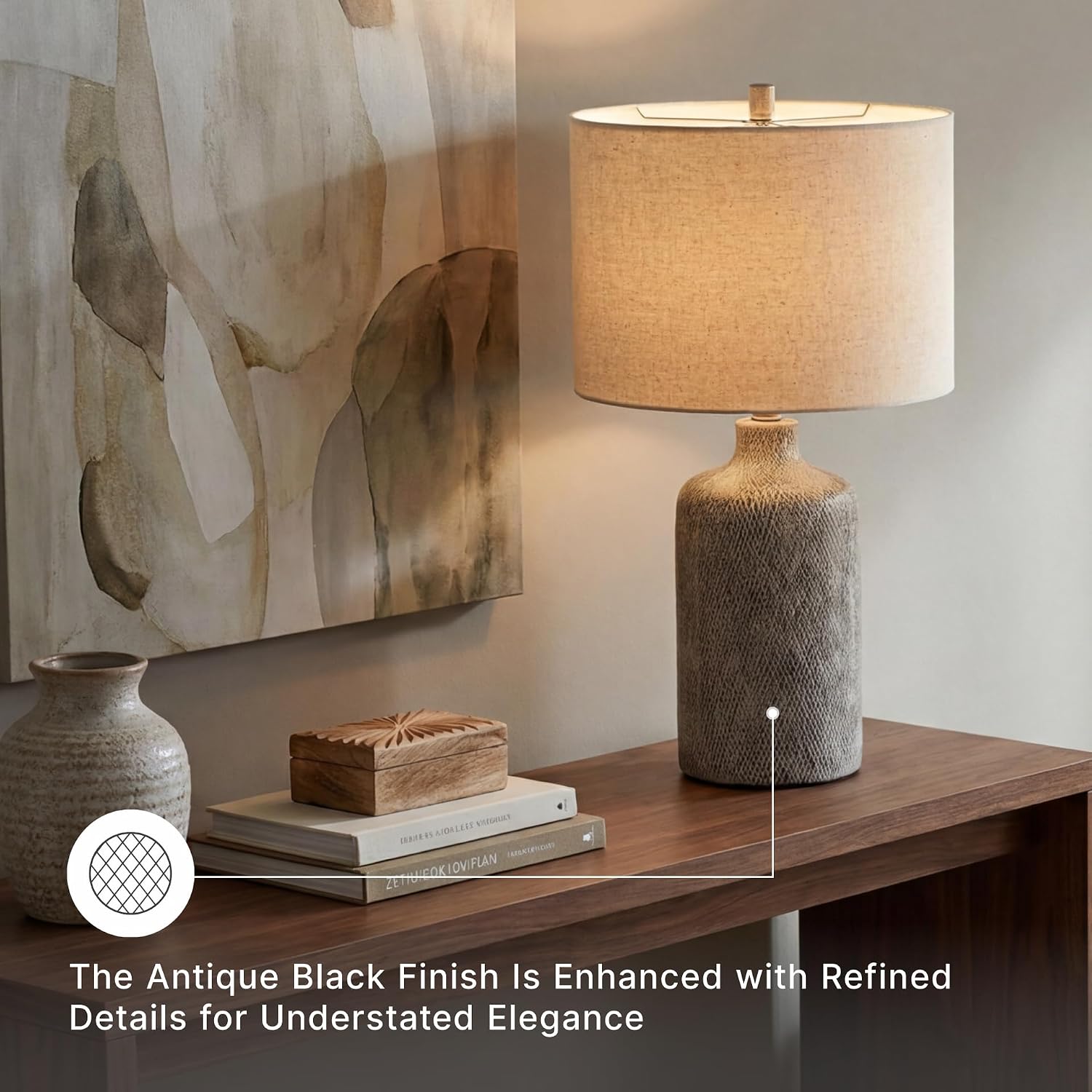 Ashley Linus Stone Ceramic Lamp