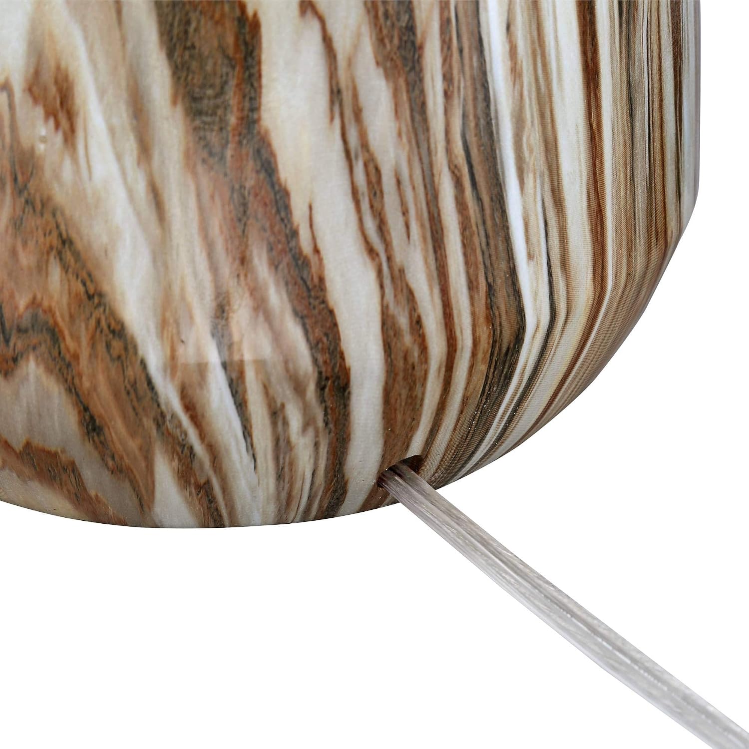 360 Lighting Carlton Modern Rustic Southwestern Table Lamps 28" Tall Set of 2 Swirling Brown Faux Marble White Tapered Drum Shades for Living Room Bedroom House Bedside Nightstand Home
