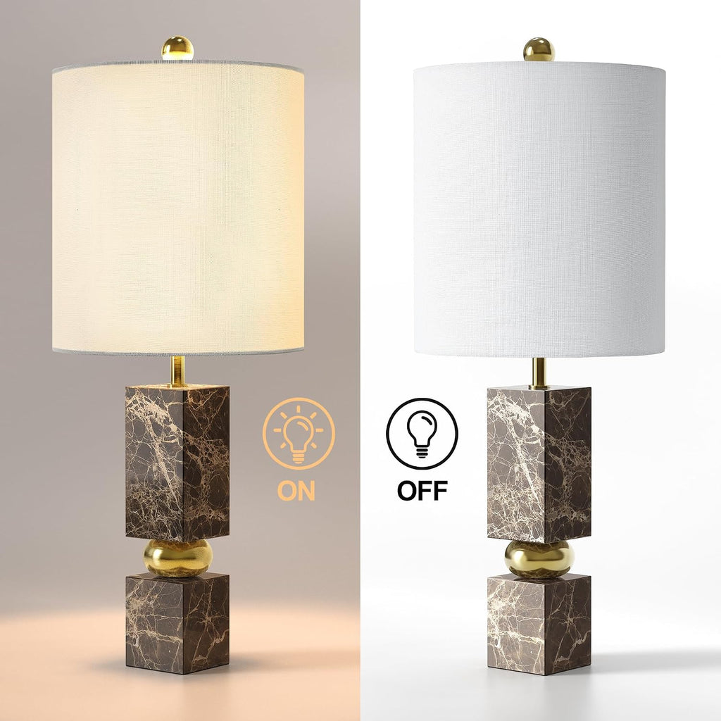Maxax Luxury Gold Sphere Decor Marble Table Lamp