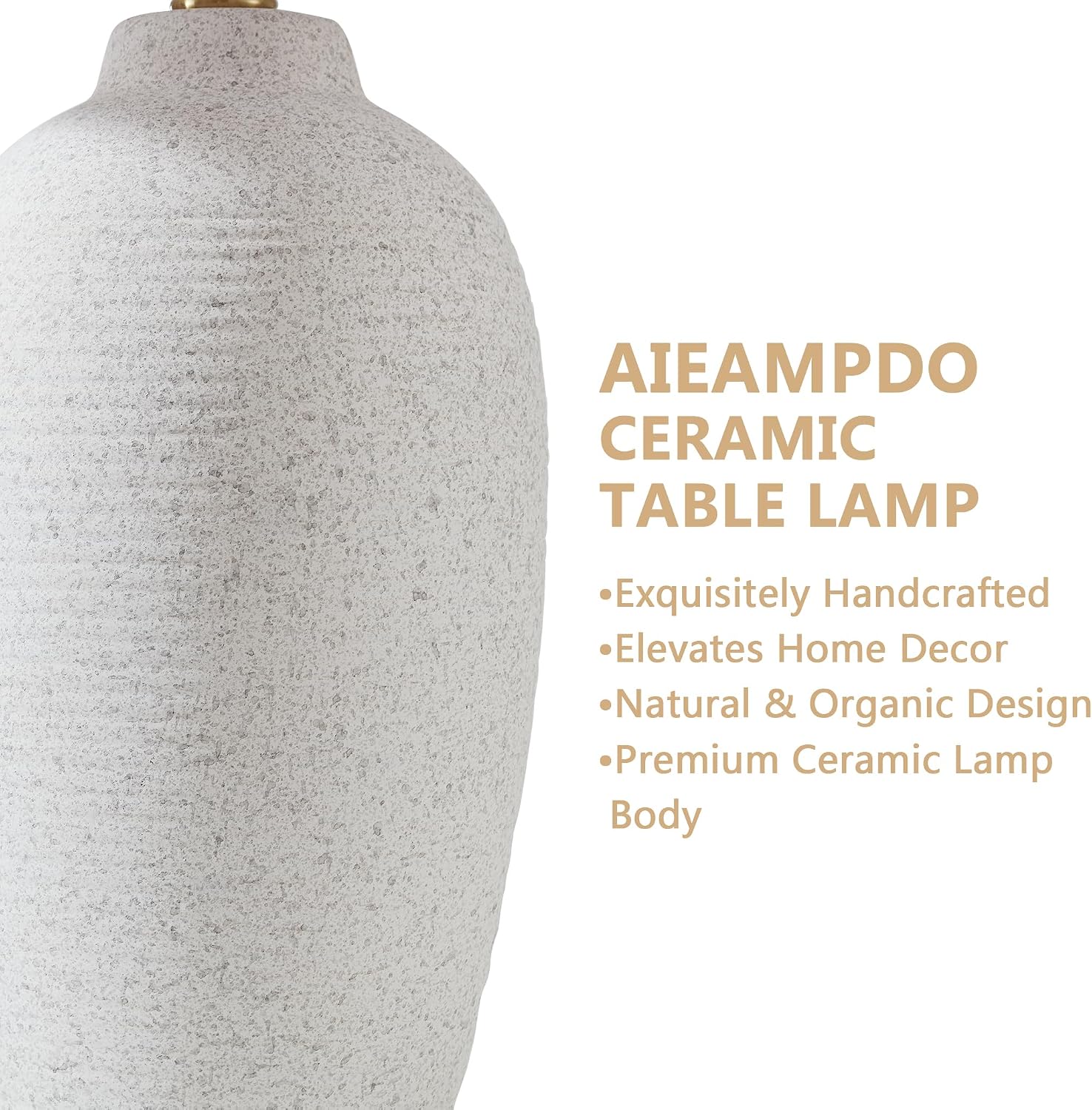 Farmhouse Textured Ceramic Lamp