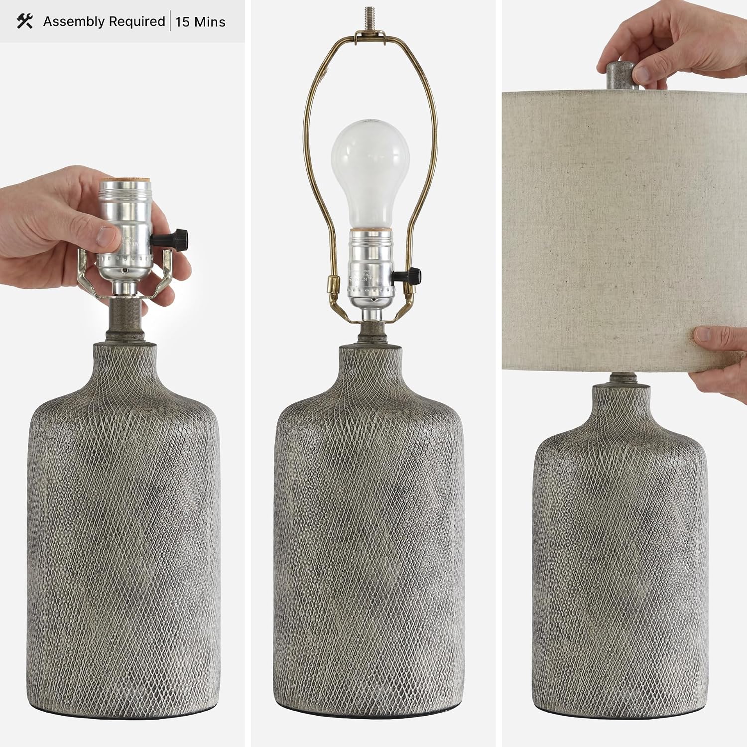 Ashley Linus Stone Ceramic Lamp
